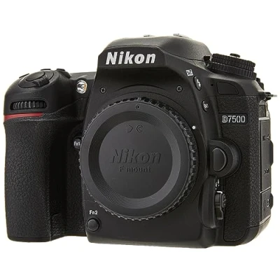Imagen de Nikkon D7500 Cámara réflex digital de 20.9 Mp (pantalla LCD 3.2&quot;, 4K/UHD, SnapBridge, Bluetooth, Wifi), color negro solo cuerpo