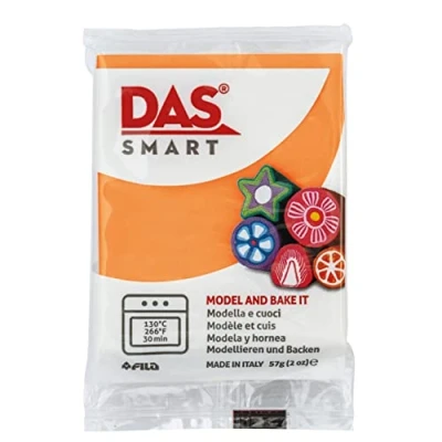 Imagen de DAS Smart, Pasta para modelar que se endurece al horno, 57g, Naranja