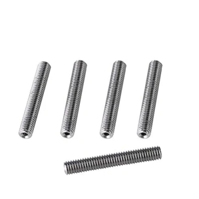 Imagen de Cuello de Boquilla M6x40mm/50mm 5 Piezas, Accesorios para extrusora Impresora 3D Tubo PTFE Acero Inoxidable 6 mm diámetro, Adecuado MK8 3D(M6 * 40 mm)