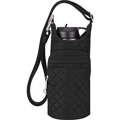 Imagen de Travelon: Bolsa para botella de agua bohemia, Black, Talla única