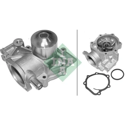 Imagen de INA 538 0121 10 Bomba de agua con junta mecánico para accionamiento correa trapecial SUBARU: Impreza II Berlina, Forester II, I