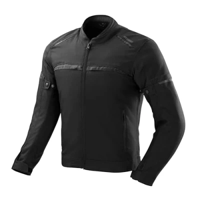 Imagen de OZONE Moto Neo Chaqueta de Hombre Textil Protectores Codos y Hombros Nivel 1 Bolsillo Protector Espalda Forro Térmico Extraíble 3 Canales Ventilación