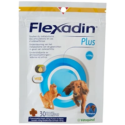 Imagen de Vetoquinol Flexadin Plus Suplemento alimenticio para Gato/Perro Menos de 10 kg 30 bocados