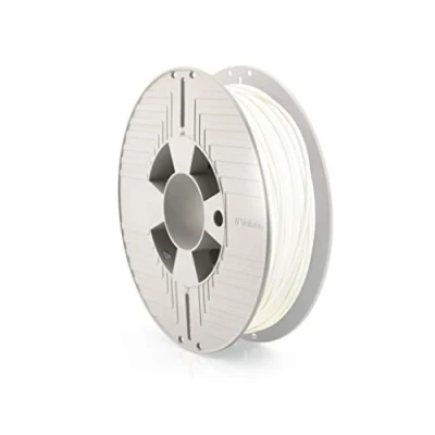 Imagen de VERBATIM Tefabloc filamento TPE impresión 3D 2,85mm 500g elastómero de poliéster termoplástico alto rendimiento para extrusión material impresora y bolígrafo blanco