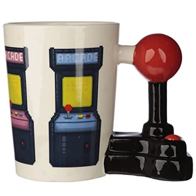 Imagen de Puckator Taza con asa en forma de Joystick Arcade Game Over