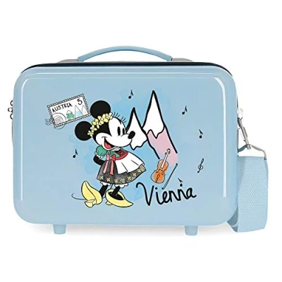 Imagen de Disney Minnie Let&#039;S Travel Neceser Adaptable Azul 29x21x15 cms Rígida ABS 9,14L 0