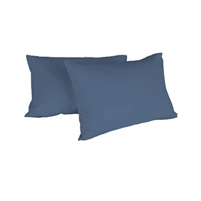 Imagen de Italian Bed Linen Pareja de Fundas Almohada MAX Color, 100% Algodón, Avio, 52 X 82 Cm, 2