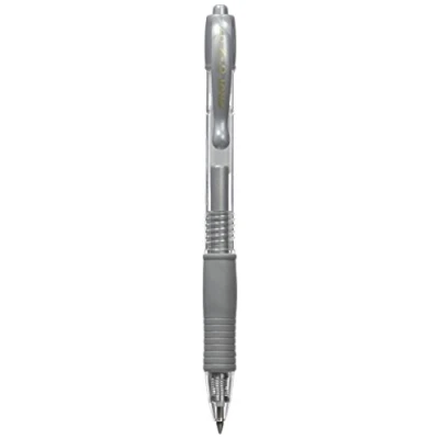 Imagen de Pilot G207 Bolígrafo roller de gel (retráctil, punta 0,7 mm), color plateado