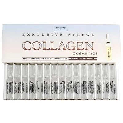 Imagen de Collagen 15 ampollas de tratamiento colágeno para cara y cuello, cuidado la piel, antiarrugas, x 2 ml
