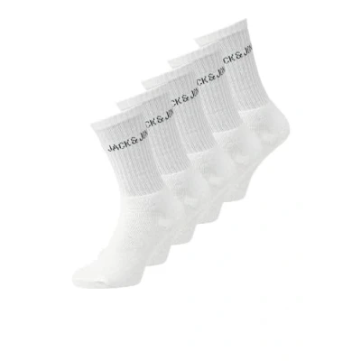 Imagen de Jack &amp; Jones Jacregen 5 PACK Calcetines, Hombre, Talla: One Size, White
