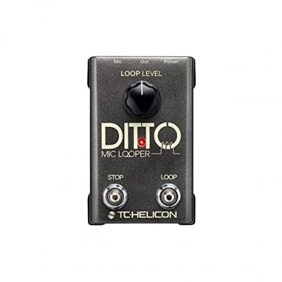 Imagen de TC Helicon DITTO MIC Looper Pedal de dos botones fácil usar para voces e instrumentos acústicos