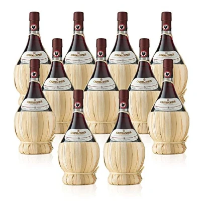 Imagen de vino tinto italiano Chianti Classico DOCG Castelgreve Castelli del Grevepesa (12 fiaschi 50 cl.)