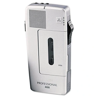 Imagen de Philips 488 analógica de bolsillo Memo recargable REC/BATT Audible Warning Ref LFH0488 00