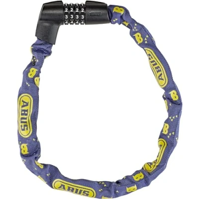 Imagen de ABUS Cerradura de Cadena Tresor 1385/75 Blue Mask combinación acero templado cuadrada 6 mm grosor Nivel seguridad 75 cm Azul