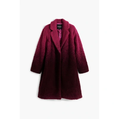 Imagen de Desigual Gradient Boucle Abrigo de invierno, Mujer, Talla: Large, Pink