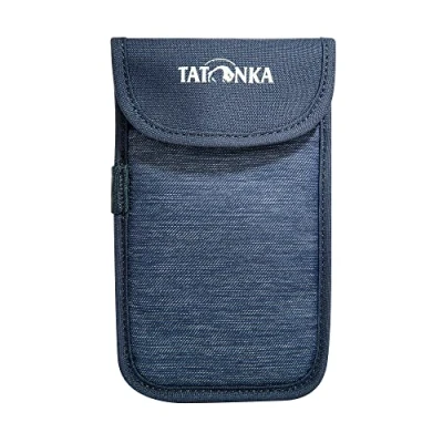 Imagen de Funda para Tatonka Smartphone L Dimensiones Interiores: 14 x 7 cm Protectora teléfono móvil con Tapa de Velcro (Azul Marino)