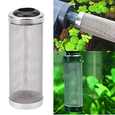 Imagen de Pssopp Protector del Filtro para acuarios: Tanque de Peces Acero Inoxidable, Peces, camarones, Malla, Red, Cubierta la Caja, Protector(L16mm)