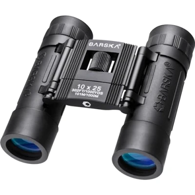 Imagen de Barska Lucid 10x25 Telescopio/Prismáticos de Caza, Color Negro