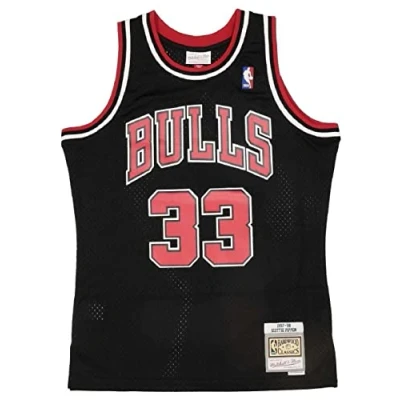 Imagen de Mitchell &amp; Ness Swingman Chicago Bulls Camiseta de Punto 2.0, Color Rojo