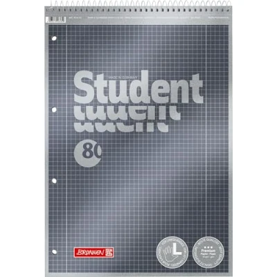 Imagen de Brunnen 1067174 Bloc de notas Student Premium Duo, portada calidad con efecto metálico A4 mit Kopfspirale
