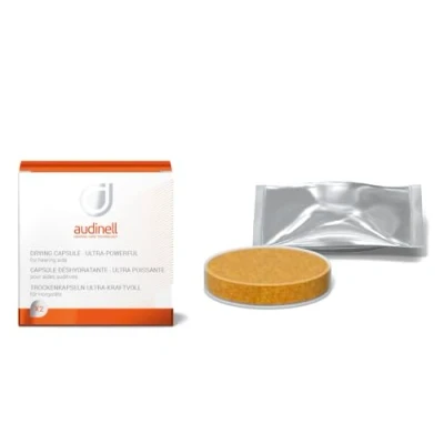 Imagen de Audinell Pastillas de secado para Audífonos 2 Cápsulas Grandes 63mm con indicador color unos 6 meses Accesorios Secar