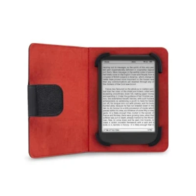 Imagen de Funda Universal Phoenix Phebookcase6+ Para Tablet, Libro Electronico Ereader, Ebook Super Fina, Slim Hasta 6&#039;&#039; Negra Simil Piel