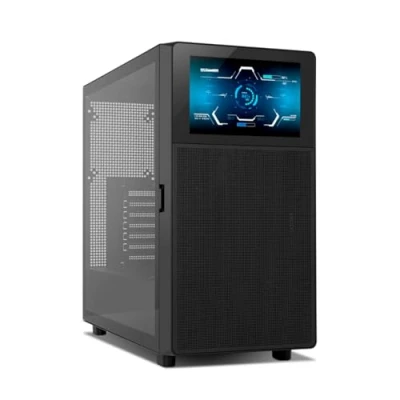 Imagen de NOX XTREME PRODUCTS Hummer BIOS Semitorre ATX M ITX, Pantalla LCD 8&quot; Personalizable, Panel Frontal Metal Mesh, Lateral Cristal Templado, Espacio para 11 Ventiladores, USB C y 3.0, Negro