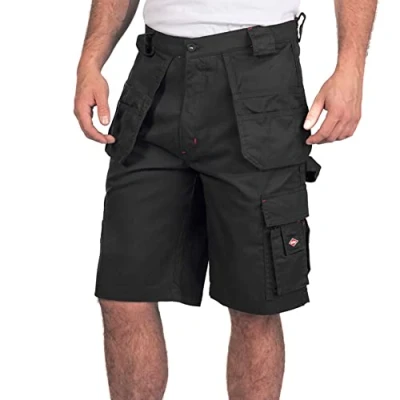 Imagen de Lee Cooper Ropa de trabajo LCSHO810 Durable tejido flexible cómodo seguridad cargo pantalones cortos los hombres, Negro, 40W