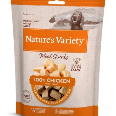 Imagen de Nature&#039;s Variety Freezed Dried Cubos liofilizados de Carne Buey Deshuesada para Perros 50g