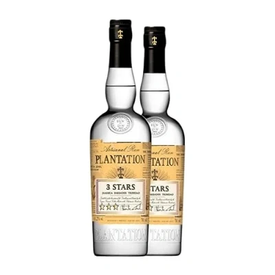 Imagen de Ron Plantation Rum 3 Star White Botella Misil 1 L (Caja de 2 L)