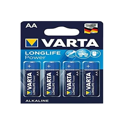 Imagen de Varta De Pilas Alcalinas, AA, Lr06, 1.5V Alta Energía, Menor La Ampolla (4 Pack)