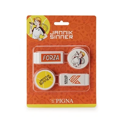 Imagen de Pigna Juego de 4 gomas Jannik Sinner