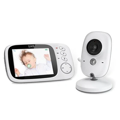 Imagen de &#039;GHB bebé Monitor 3.2 LCD Color vigila bebes vídeo Vigilabebés Video Camera Surveillance 2.4 GHz radios volante Babyviewer de noctovision.