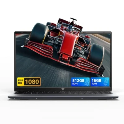 Imagen de ACEMAGIC Ordenador Portátil,Nuevo Procesador In Tel N97,16GB DDR4 512GB SSD Expansión 2TB,1920 * 1080,15,6 Pulgadas Portátil,WiFi6,BT5.0,Plegado de 180 Computadora Ordenador(Plata)