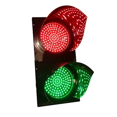 Imagen de QDF Lámpara de Pared Semaforo LED Rojo/Verde 2 Colores, Luz Parada Tráfico Industrial, Advertencia Indicadora Muelle, 200 mm (4 Pulgadas)