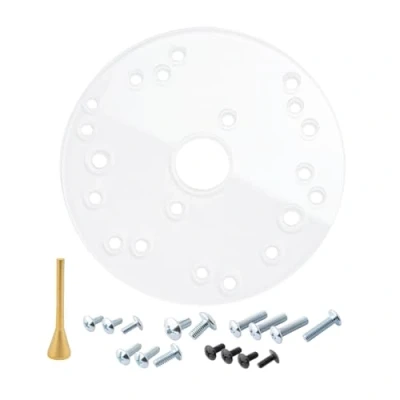 Imagen de POWERTEC 71022 Placa de enrutador 6 1/2 pulgadas, compatible con cable Porter, Bosch, Craftsman, Dewalt, Hitachi, Makita, Milwaukee, Ryobi