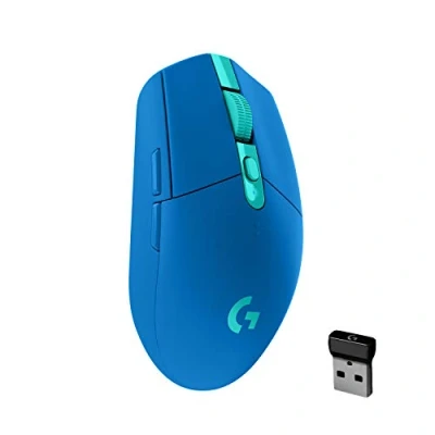 Imagen de Logitech G305 LIGHTSPEED Ratón Gaming Inalámbrico, Captor HERO 12K, 12,000 DPI, Ultra ligero, Batería de 250h, 6 Botones Programables, Memoría Integrada, PC/Mac Azul