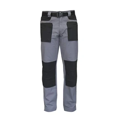 Imagen de Gahibre Prada Pantalon Tecnico Stretch Elastico, Gris/Negro