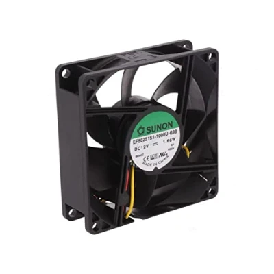 Imagen de Sunon EF80251S1 G99 Ventilador (80 x 80 25 mm, CC 12 V, 3200 rpm, 33 dBA, 3 hilos)