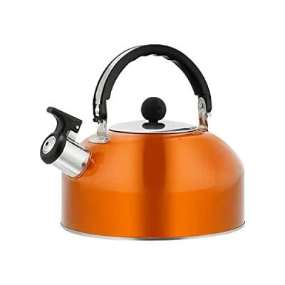 Imagen de VOUNEDA hervidor de té 3L, silbado superior la estufa, acero inoxidable, silbado, tetera inoxidable para estufa con mango ergonómico