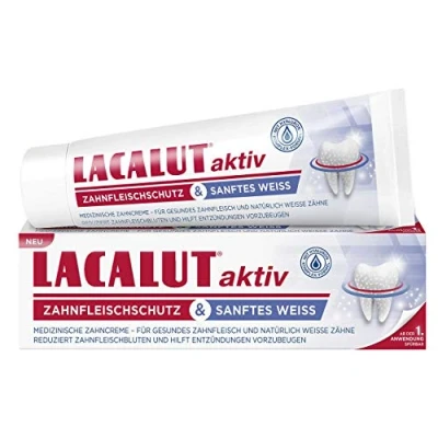 Imagen de Lacalut Protector de encías activo y suave color blanco, paquete 6 unidades (6 x 75 ml)
