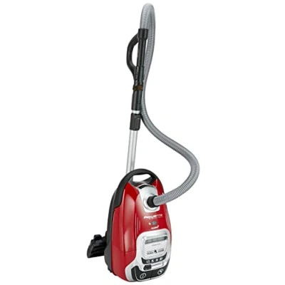 Imagen de Rowenta RO7473EA Silence Force Allergy+ Aspiradora de Suelo con Bolsa, plástico, Blanco/Rojo