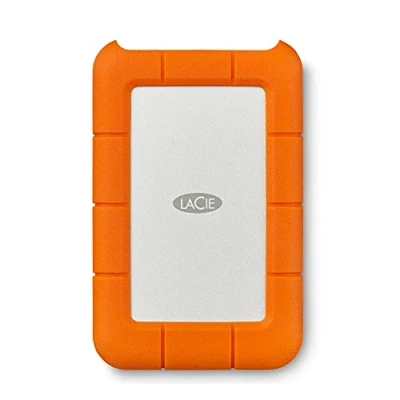Imagen de LaCie Rugged USB C 2TB External Hard Drive Disco duro portátil, compatible con 3.0, resistente a caídas, polvo y lluvia, para Mac PC, estación de trabajo escritorio, naranja