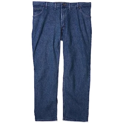 Imagen de Wrangler Classic Pantalones vaqueros para hombre, de algodón, con 5 bolsillos, ajuste regular Azul 36W x 31L
