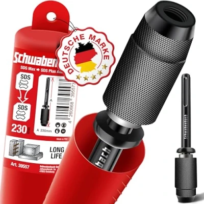 Imagen de Adaptador SDS Max a Plus Portabrocas Martillo Perforador para hormigón