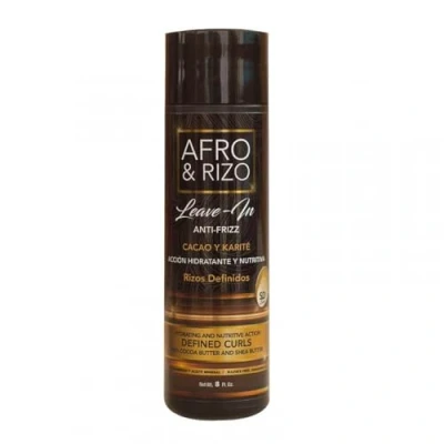 Imagen de Afro &amp; Rizo Acondicionador Leave In Hidratación Profunda Control de Frizz Para Cabello Rizado y Sin Enjuague, K, 100 g (Paquete 1)