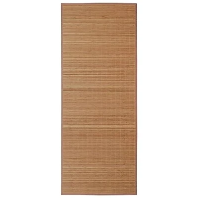 Imagen de vidaXL Alfombra de bambú Natural Rectangular Color marrón, 120 x 180 cm