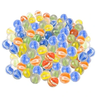 Imagen de ARSUK Canicas de Cristal 70 80 Pedazos Mármoles Coloridos, Juguetes Bolas para la Decoración, Consolas Juegos, Juego niños