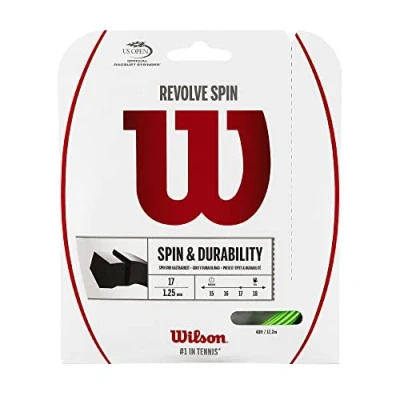 Imagen de Wilson Revolve Spin, Cordaje De Tenis 12 2 M Unisex Adulto, Verde (Green),