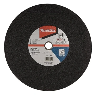 Imagen de MAKITA B 10665 5 Pack discos abrasivos para corte de hierro 355x25.4 mm cortadores 2414b y 2414nb